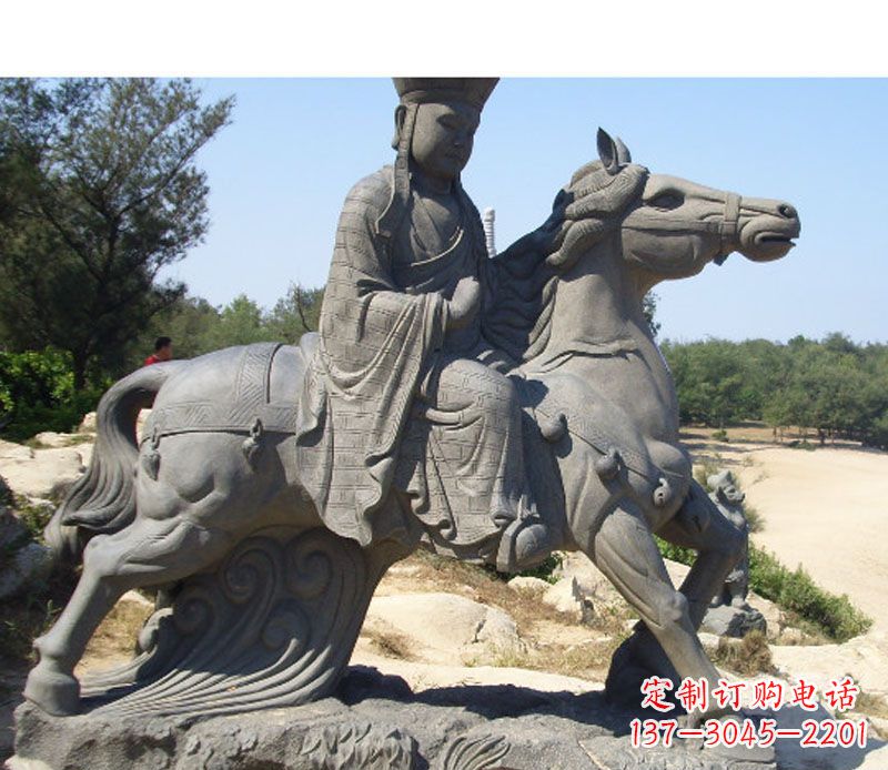 常州中领雕塑:古代人物唐僧骑马雕塑