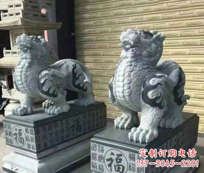 常州传承经典的古典貔貅石雕