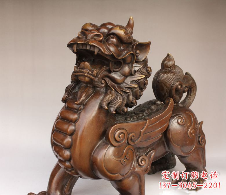 常州古代神兽貔貅铜雕