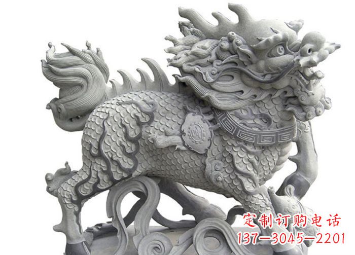 常州古代神兽麒麟石雕 (3)