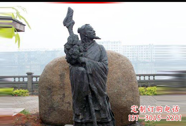 常州传承古代文化,陶渊明雕塑悠久记忆