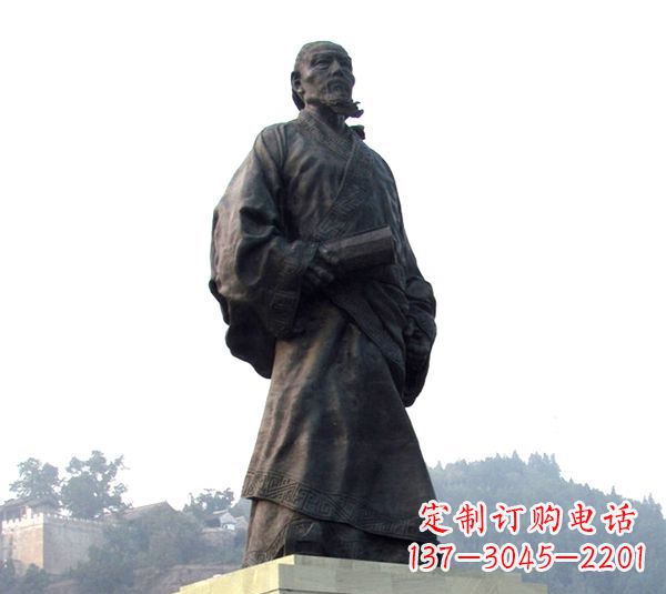 常州古代著名史学家司马迁塑像