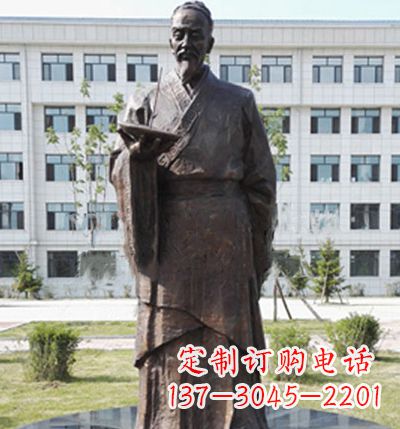 常州传承古代珍贵文化—祖冲之铜雕塑