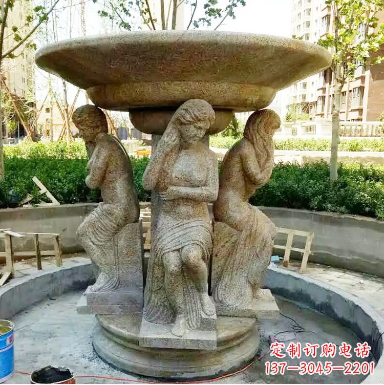 常州古典石雕喷泉精美雕塑