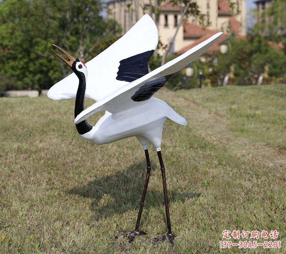 常州贵族气质,匠心精神:古人仙鹤雕塑