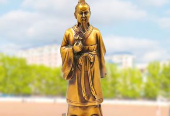 常州古代神医纯铜扁鹊雕像