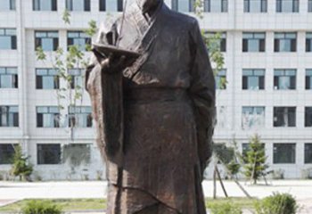 常州传承古代珍贵文化—祖冲之铜雕塑