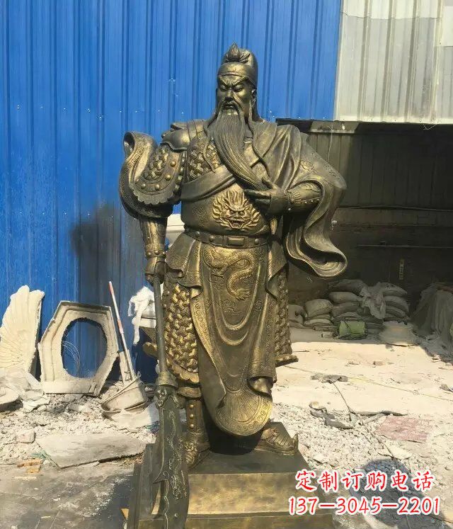 常州精美雕刻的关公铜雕