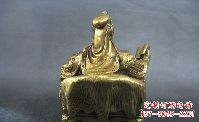 常州关公读春秋武财神铜雕