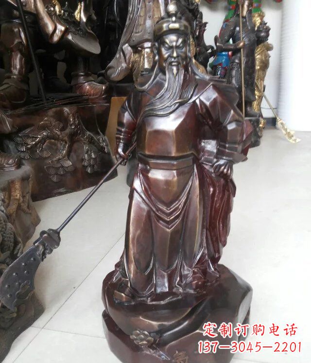 常州关公古代人物铜雕 (3)