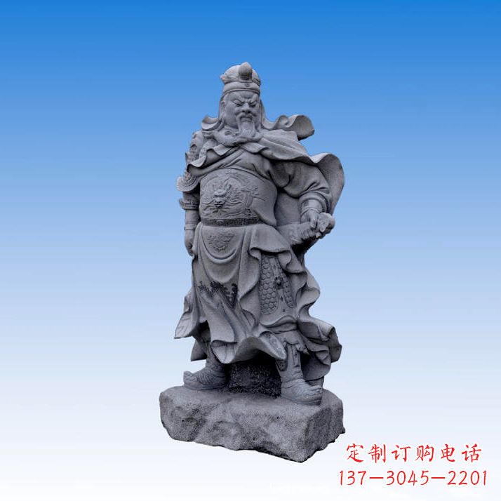 常州中领雕塑制作的精美关公青石石雕
