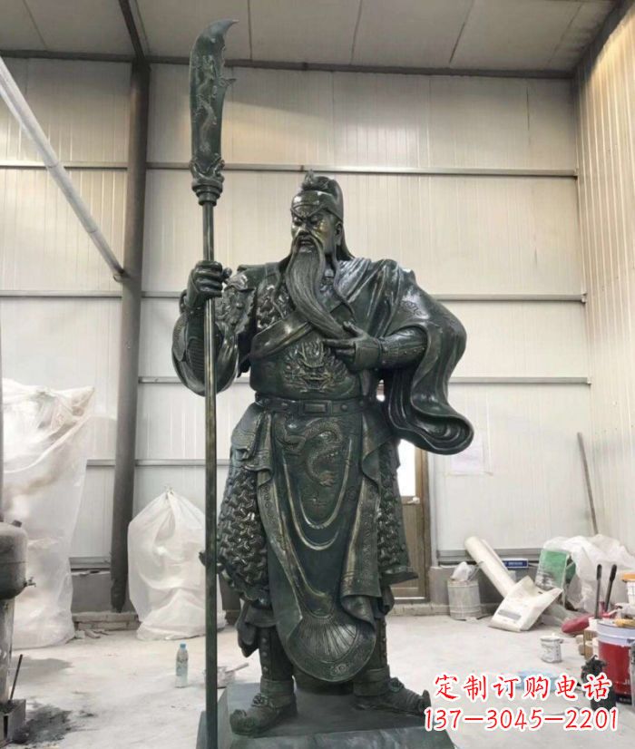 常州正宗唐朝关公铜雕艺术品