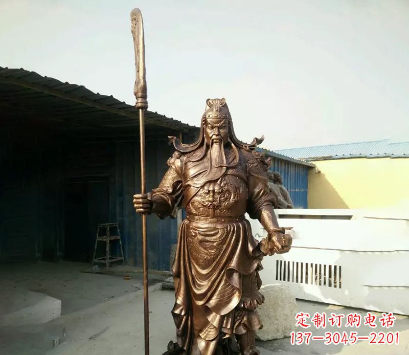 常州中领雕塑定制关公铜雕