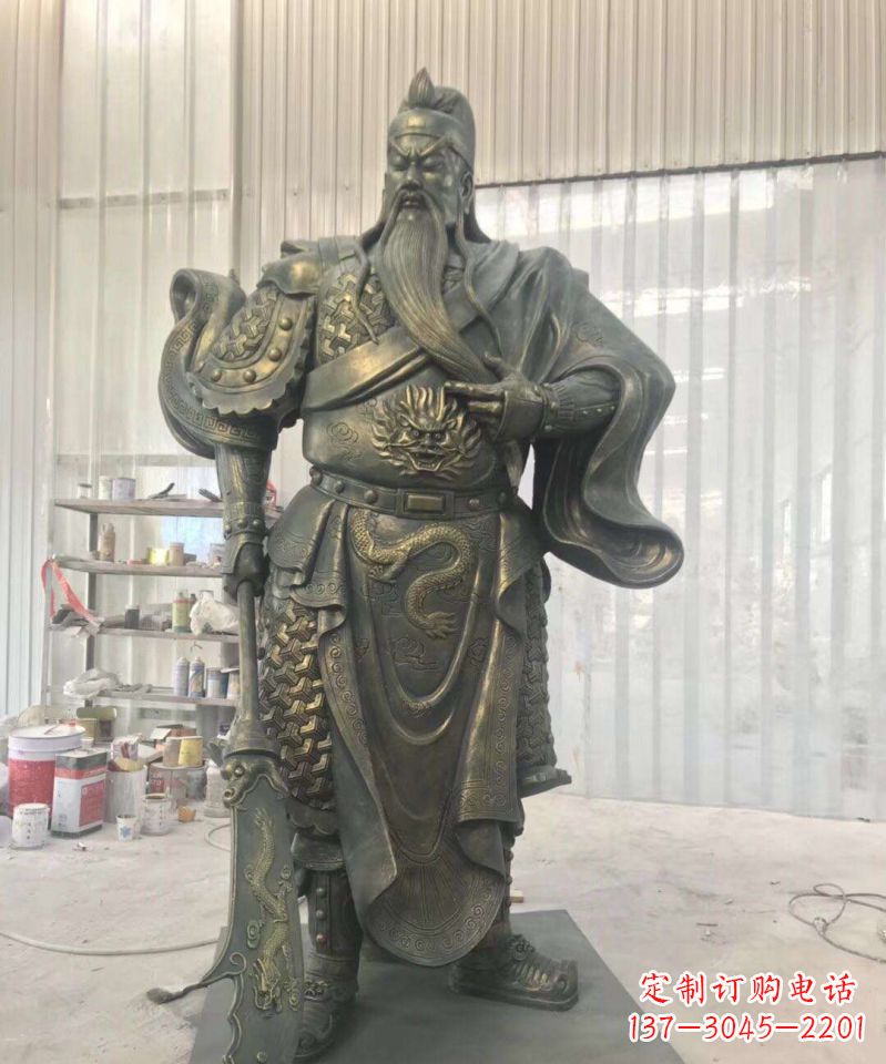 常州关公铜雕–传承古老的英雄气概