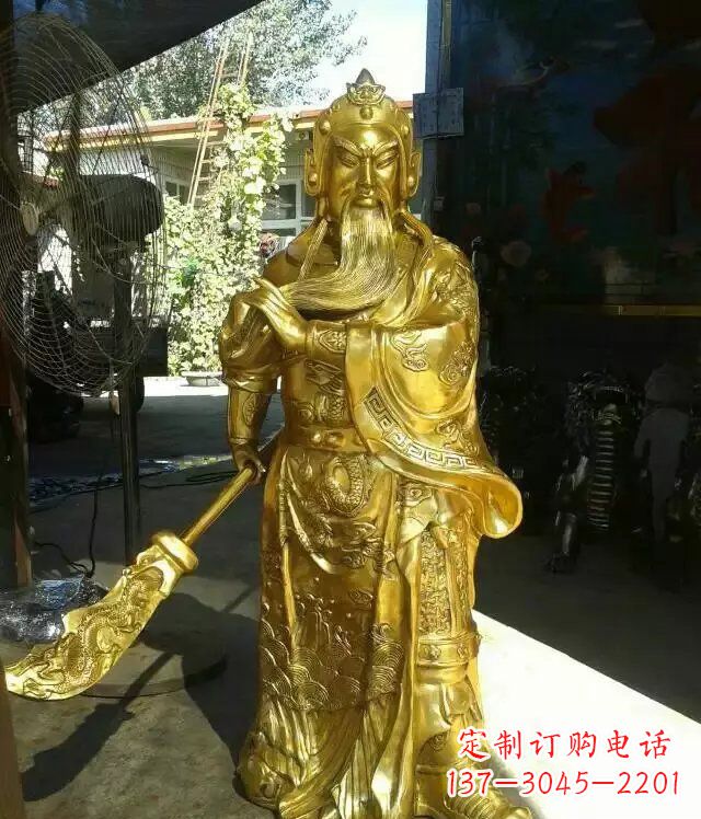 常州关公提刀武财神铜雕