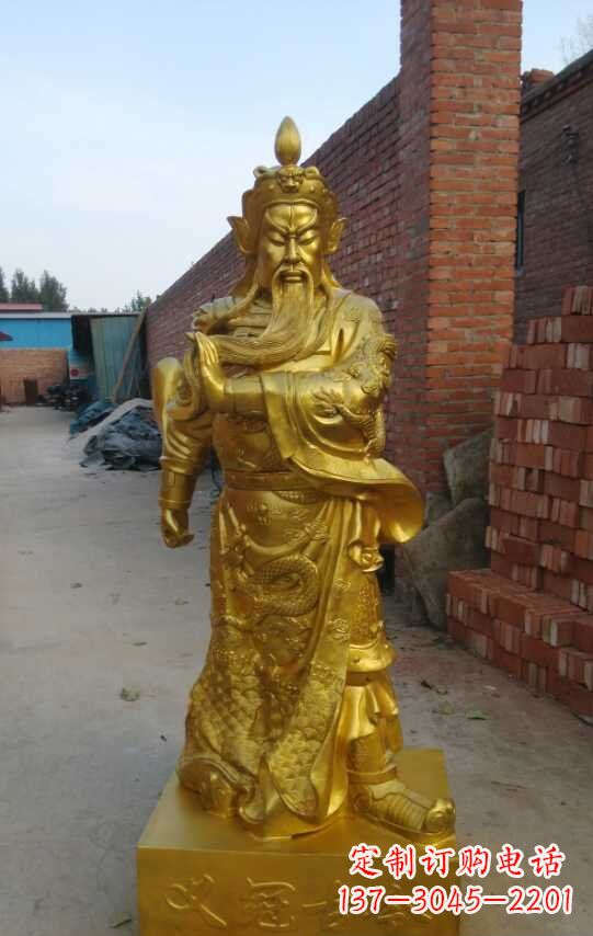 常州精美关公铜像雕塑