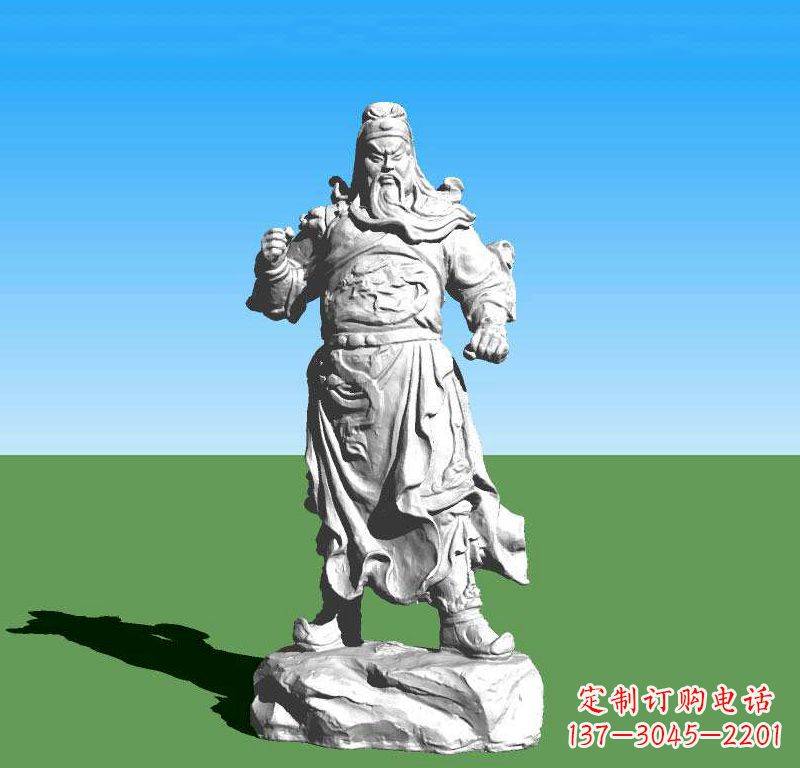 常州关云长关羽雕塑,让关羽永驻古代