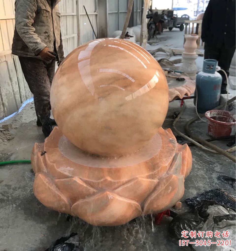常州观音风水球定制雕塑