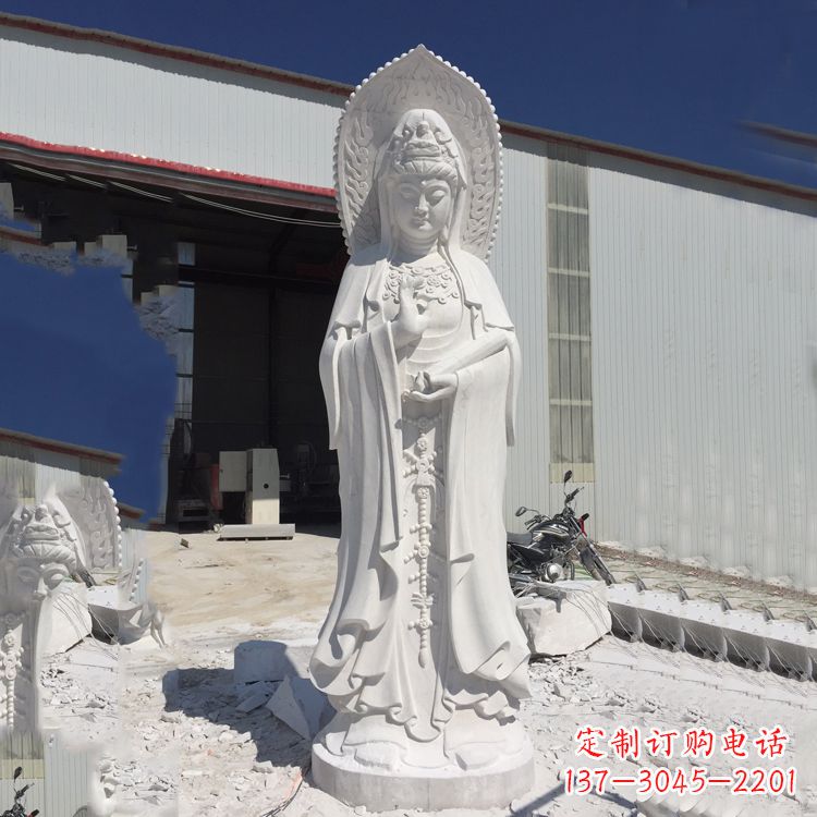 常州观音大理石雕塑,让你的家居更具仪式感