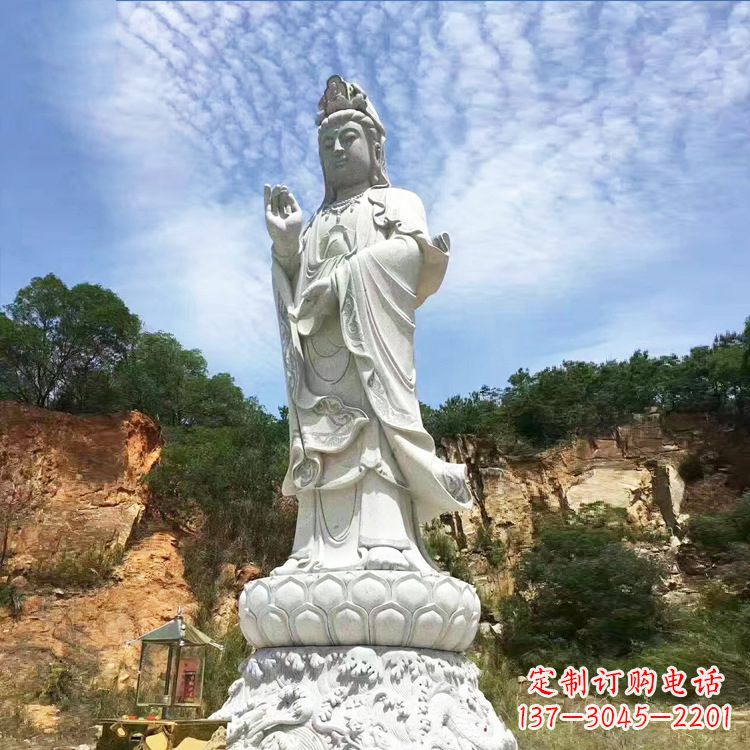 常州观音菩萨石雕大型景观雕塑