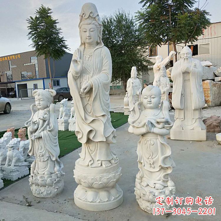 常州永恒的祝福——观音菩萨送子佛像石雕