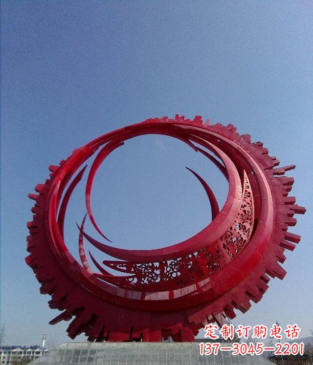 常州广场不锈钢齿轮圆盘雕塑