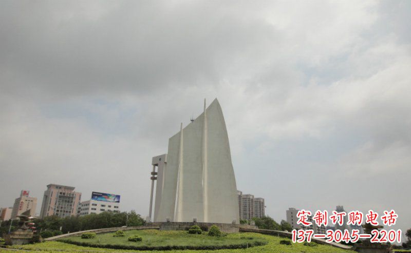 常州中领雕塑:让你的空间更英伦风——不锈钢抽象船帆雕塑