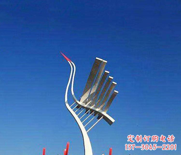 常州丹顶鹤景观雕塑,完美定制