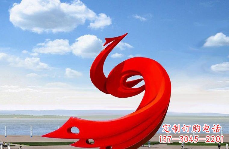 常州广场不锈钢抽象凤凰222