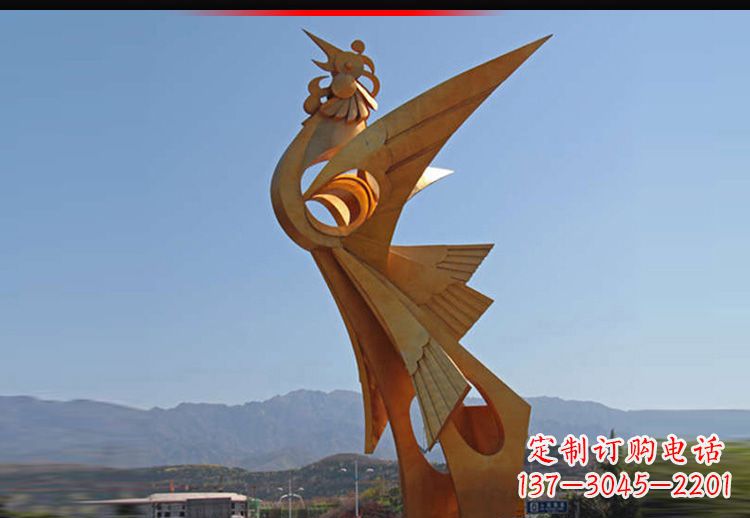 常州中领雕塑凤凰抽象雕塑11英寸