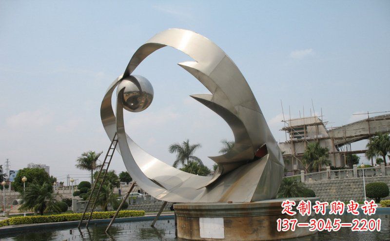 常州室外不锈钢喷泉雕塑