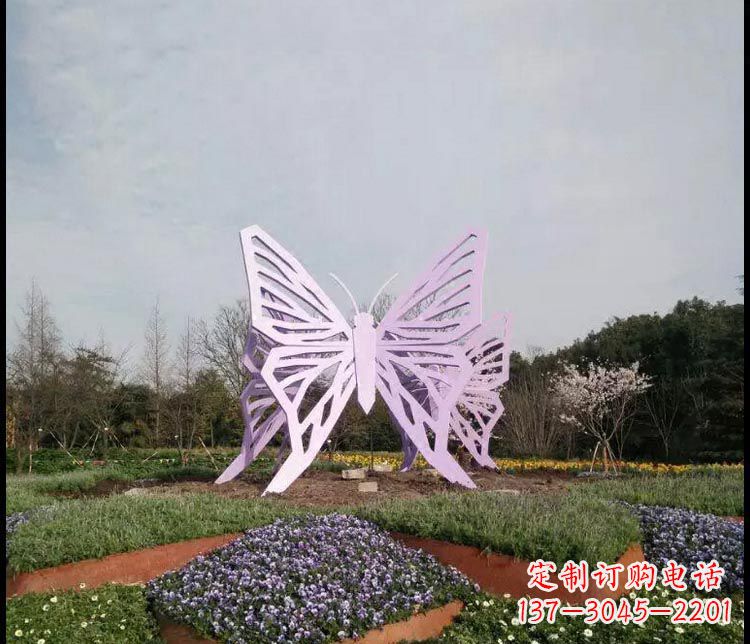 常州广场不锈钢创意蝴蝶雕塑
