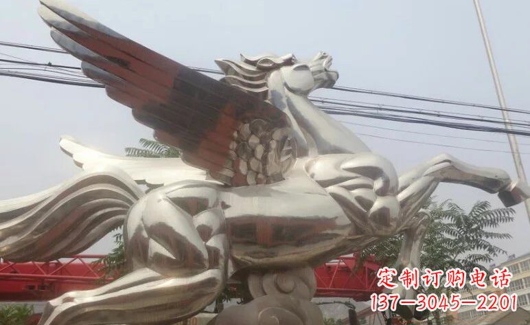 常州流畅优美的不锈钢飞马雕塑