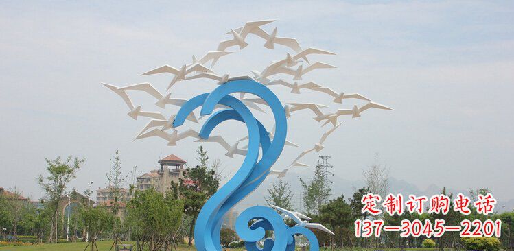 常州精美的不锈钢鸽子雕塑