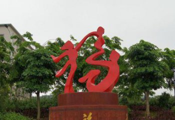 常州精致大气的不锈钢抽象福字雕塑