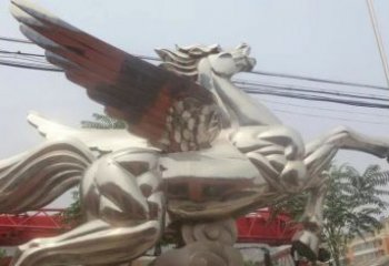 常州流畅优美的不锈钢飞马雕塑