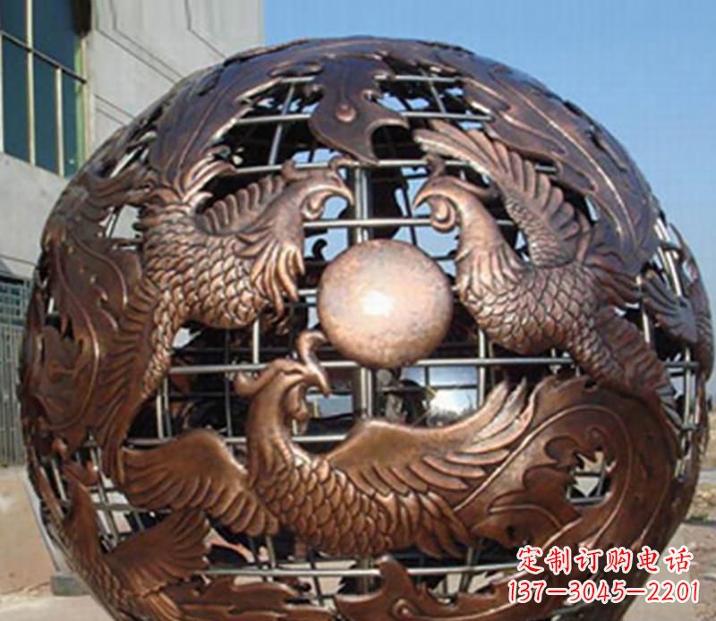 常州中领雕塑定制经典龙凤雕塑;