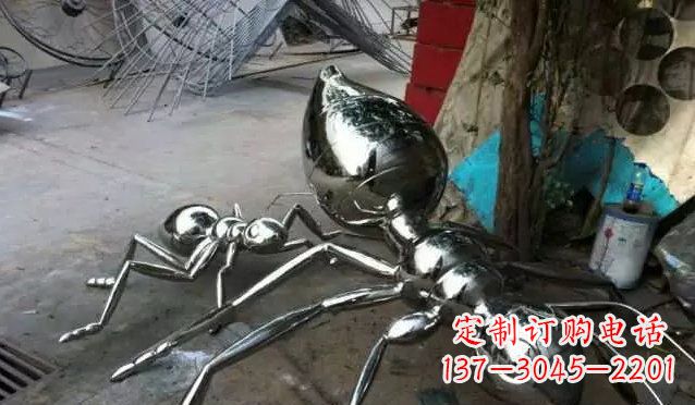 常州中领雕塑|不锈钢蚂蚁雕塑