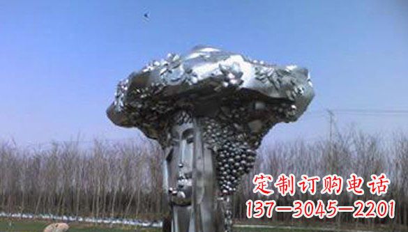 常州中领雕塑|不锈钢葡萄抽象雕塑
