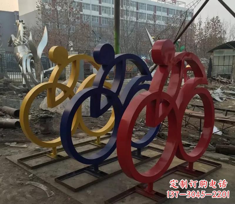 常州中领雕塑推出的自行车雕塑是一件别具一格的…