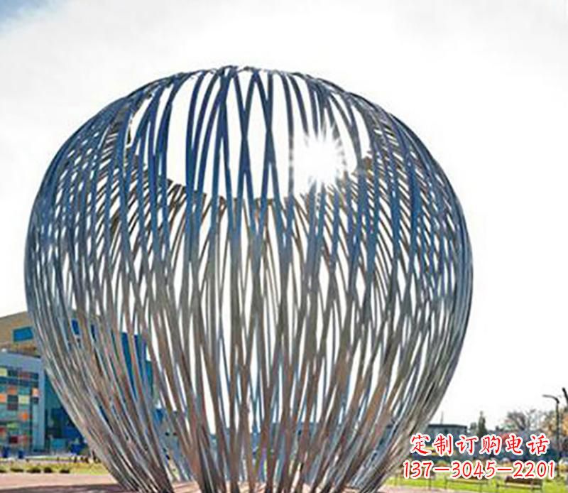 常州中领雕塑|铸就不锈钢树叶风雕塑