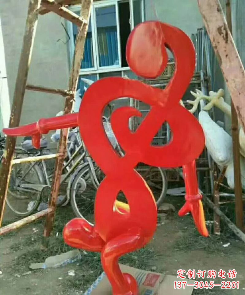 常州中领雕塑-不锈钢音符抽象雕塑