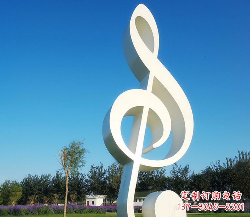 常州不锈钢音符雕塑,把音乐之美立起来