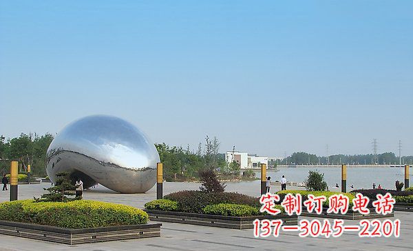 常州广场不锈钢异形水滴雕塑