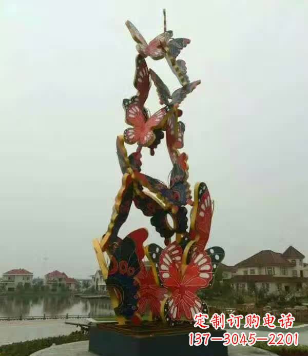 常州中领雕塑:精美不锈钢蝴蝶雕塑
