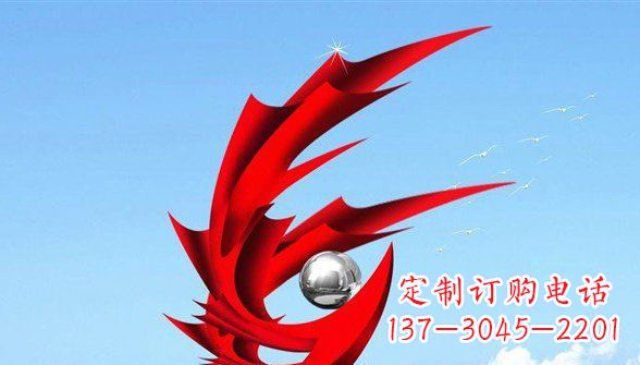 常州传统凤凰不锈钢雕塑,带来中国传统文化的神秘气息