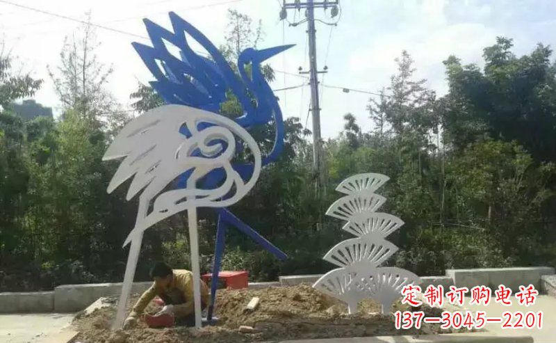 常州精美天鹅不锈钢雕塑