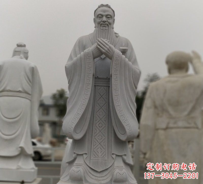 常州广场大理石孔子石雕