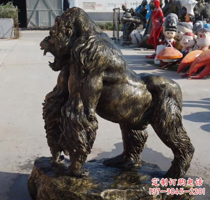 常州高贵大气的猩猩铜雕