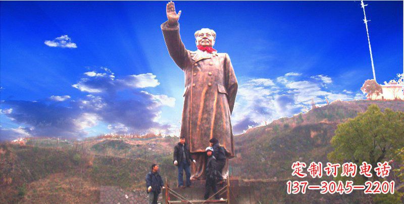 常州广场大型毛主席伟人铜雕